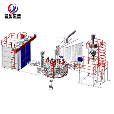 kupować Maszyna do formowania rotacyjnego karuzelowego do zbiornika IBC 1000L-2000L 500L-5000L do produkcji zbiorników na wodę online manufacture