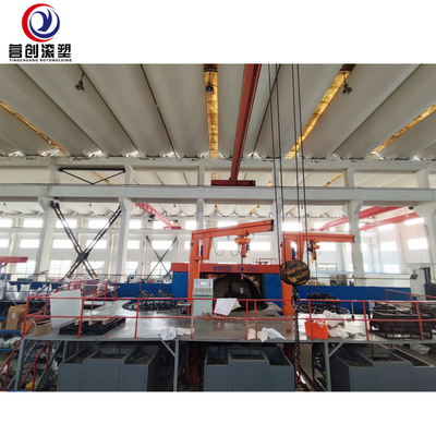 kupować Multi-arm rotational molding machine for water tank container manufacturing in china online manufacture