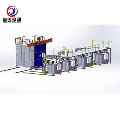 kupować Maszyna do formowania rotacyjnego 63KW do objętości zbiornika PP / PE / HDPE / LLDPE 7000L online manufacture