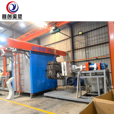 kupować System sterowania PLC Szuttle Rotomolding Machine z regulowaną prędkością obrotową online manufacture