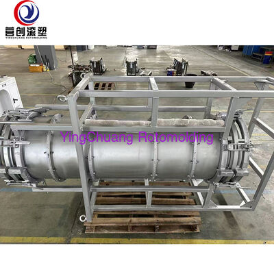 kupować Forma rotacyjna z dużym kołnierzem rurowym OEM, zagęszczona cylindryczna forma obrotowa ze stopu aluminium do produkcji zbiorników z rur z tworzyw sztucznych produkcja online