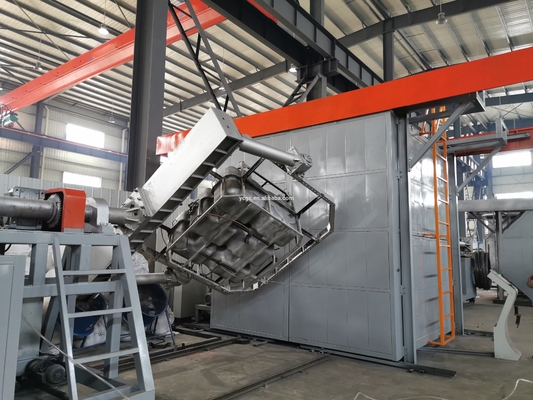 380V/50Hz Sprzęt do formowania rotacyjnego z Siemens PLC do produkcji chłodnicy