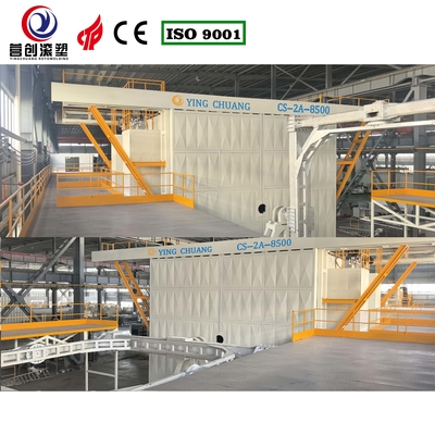 Yingchuang Roto CS-2A-8500 Wahadłowa maszyna do rotomouldingu z ramionami O, używana do wielkoskalowych produktów rotomouldingowych
