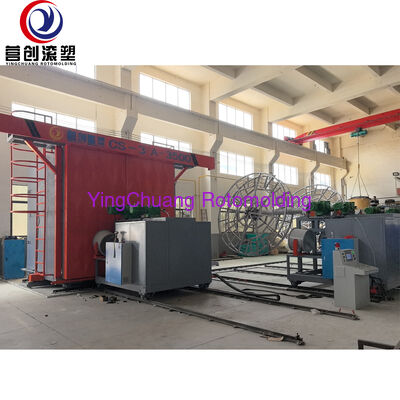 YINGCHUANG CS-3A-3500 Maszyna do formowania rotacyjnego wahadłowego, wieloramienny sprzęt do formowania rotacyjnego karuzelowego do plastikowych zbiorników na wodę i pustych produktów