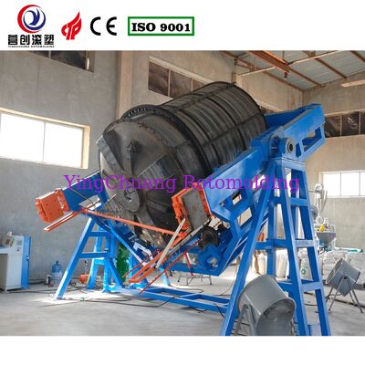 Open-Flame Rotomolding Machine CF-20000 | Custom Built for Large Seamless Rotomolded Water Tanks, Fast Heating