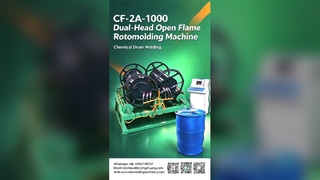 Yingchuang CF-2A-1000 Dwugłowicowa maszyna do formowania rotacyjnego z otwartym płomieniem | Precyzyjna kontrola temperatury i kontrola jakości